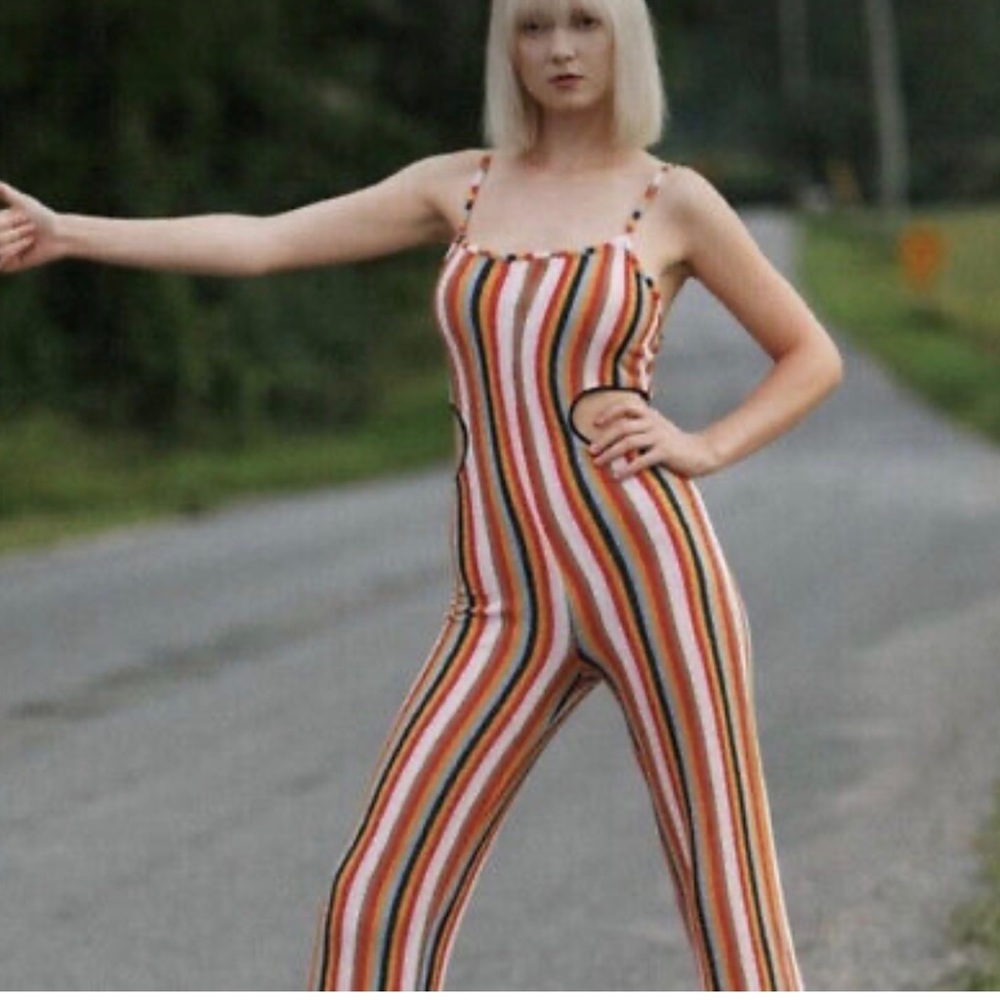Zara Cut Out Knit Jumpsuit
